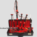 Royal Stewart Tartan Red Mounts Bagpipe Set