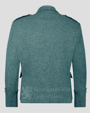 Scottish Highland Men’s Green Tweed Argyle Kilt Jacket