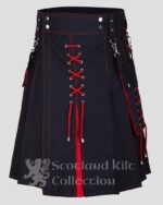 Modern Two Tone Cotton Hybrid Utility Kilt - Wedding Kilt