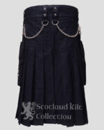 Scottish Steampunk Gothic Utility Kilt back side