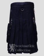 Steampunk Gothic Utility Kilt Fashion Kilts For Men back side