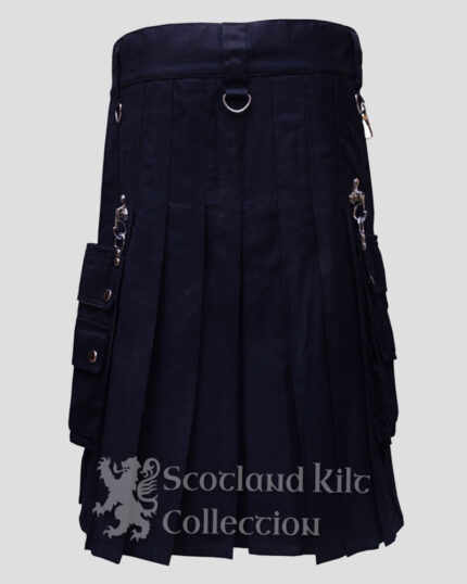 Steampunk Gothic Utility Kilt Fashion Kilts For Men back side
