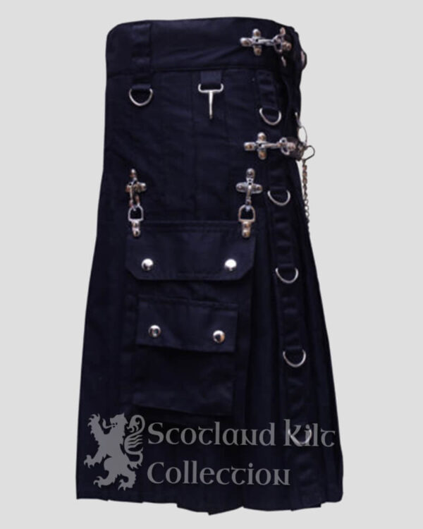 Steampunk Gothic Utility Kilt Fashion Kilts For Men pocket