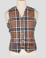 Thompson Camel Tartan Vest