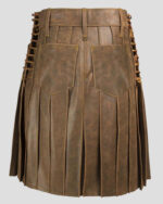 Vintage Leather Kilt back side