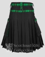 Wallace Hunting Tartan Hybrid Kilt back side