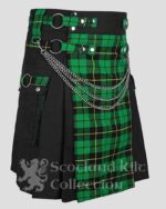 Wallace Hunting Tartan Hybrid Kilt right side