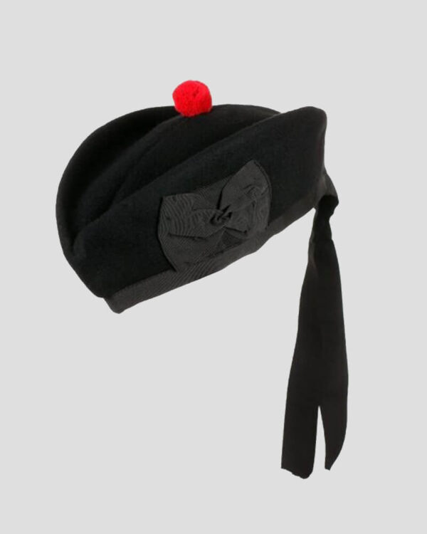 Glengarry Hat Plain Black