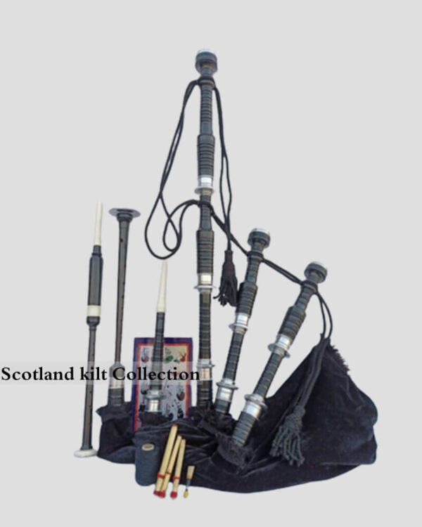 Black Velvet Scottish Highland Bagpipe Set