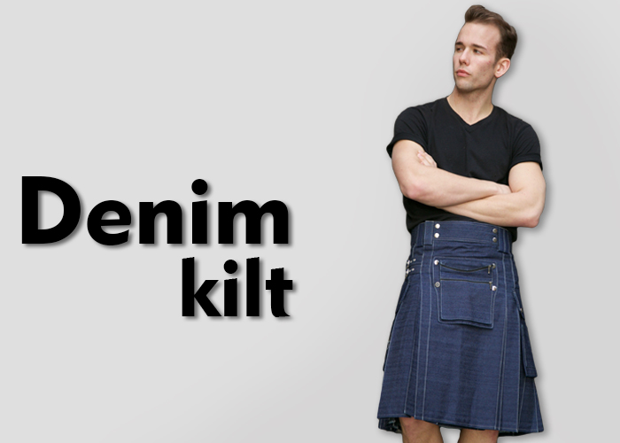 The Most Fashionable Denim Kilt 