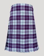 Clan Erskine Dress Purple and White Tartan Kilt front