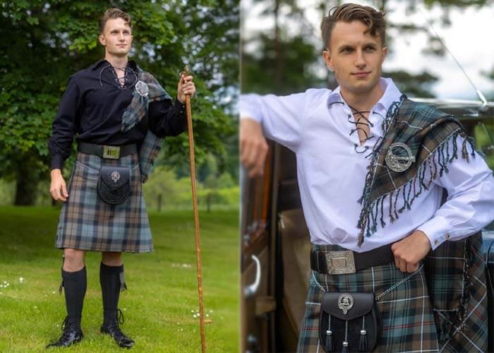 Casual kilt sale shirt