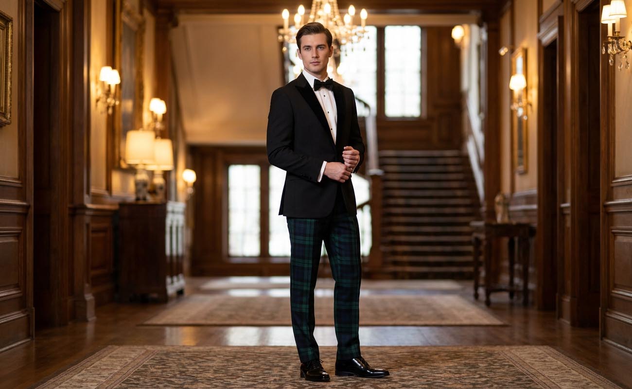 How To Wear a Dinner Jacket With Tartan Trews - Complete Style Guide