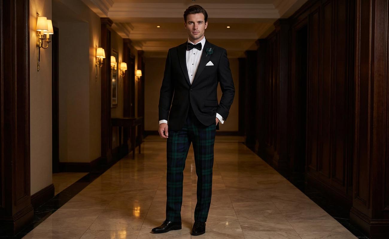 How To Wear a Dinner Jacket With Tartan Trews - Complete Style Guide