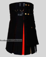 Black Hybrid Utility Bear Pride Kilt Left side