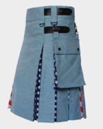 Blue Denim USA Hybrid Kilt leftside