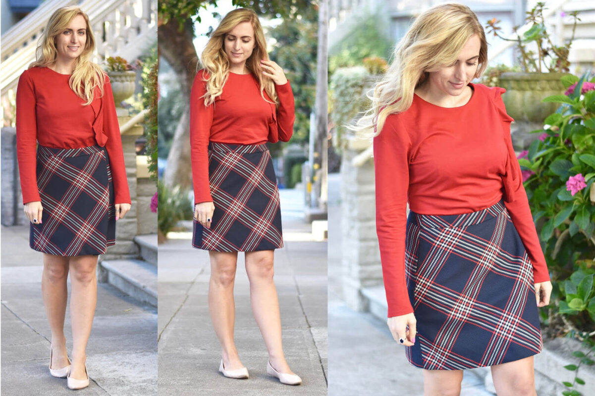 Plaid skirt outlet history