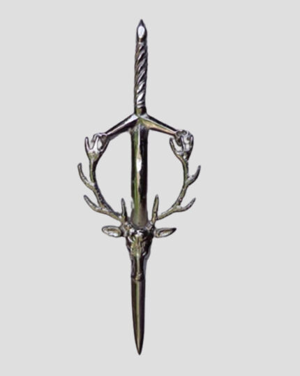 Stag Head Kilt Pin Silver