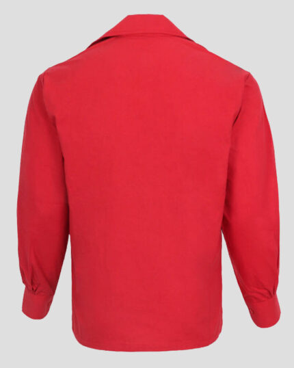 Scottish Red Jacobite Ghillie Kilt Shirt backside