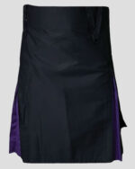 Custom Black And Purple Hybrid Kilt