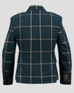 Green Pure Wool Argyll Jacket With WaistcoatVest
