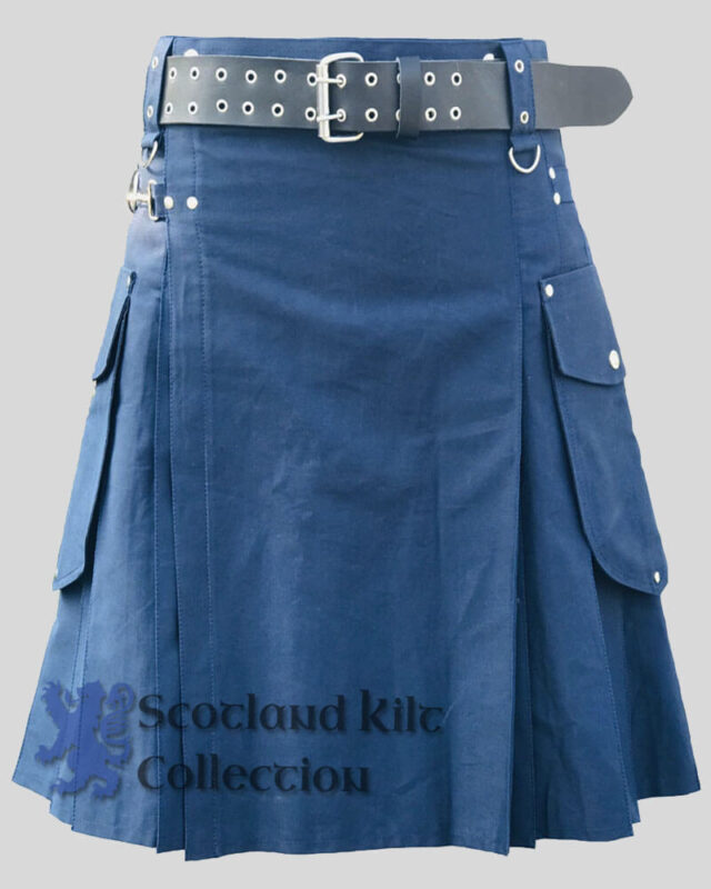 Navy Blue Utility Kilt - Modern kilts for Sale