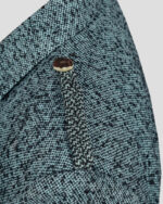 Pure Wool Black And Blue Argyll Jacket With Waistcoat/Vest