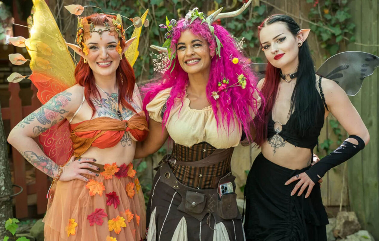 Men in kilt Renaissance fair costume