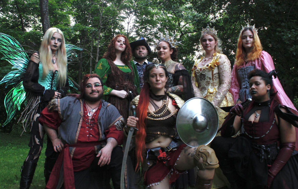 Men in kilt Renaissance fair costume