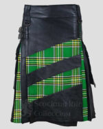Irish Heritage Tartan Leather Hybrid Kilt