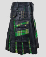 Irish Heritage Tartan Leather Hybrid Kilt
