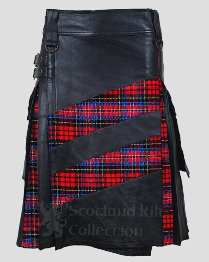 McPherson Tartan Leather Hybrid Kilt