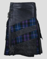 Pride of Scotland Tartan Leather Hybrid Kilt