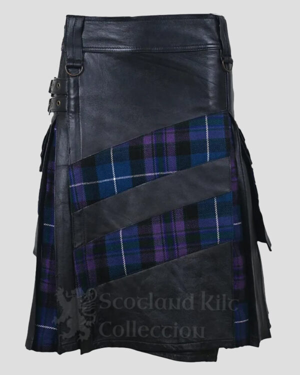 Pride of Scotland Tartan Leather Hybrid Kilt