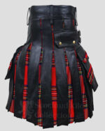 Royal Stewart Tartan Leather Hybrid Kilt