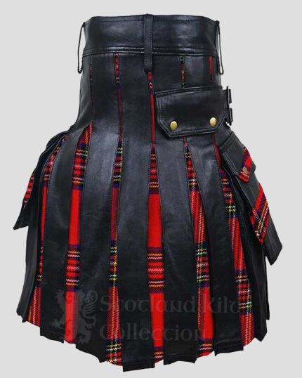 Royal Stewart Tartan Leather Hybrid Kilt