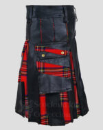 Royal Stewart Tartan Leather Hybrid Kilt