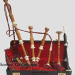 Royal Stewart Tartan Natural Finish Cocus Bagpipe Set