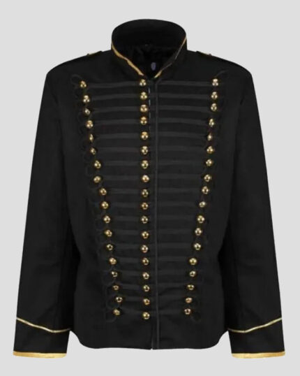 Black Gothic Military Drummer Jacket