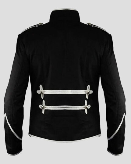 Black Gothic Steampunk Military Drummer Parade Jacket
