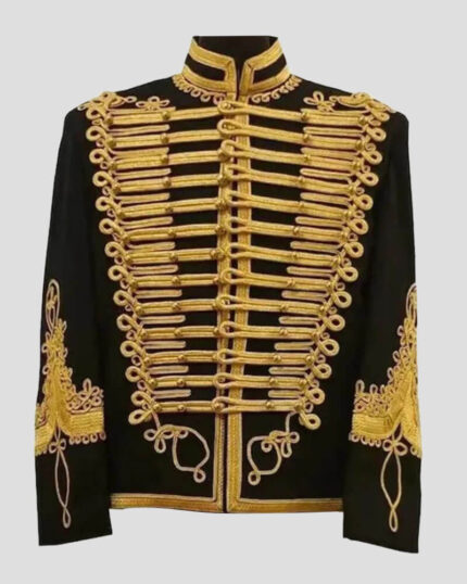 Black Hussar Marching Band Jacket