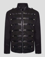 Black Marching Band Drummer Military Parade Jacket