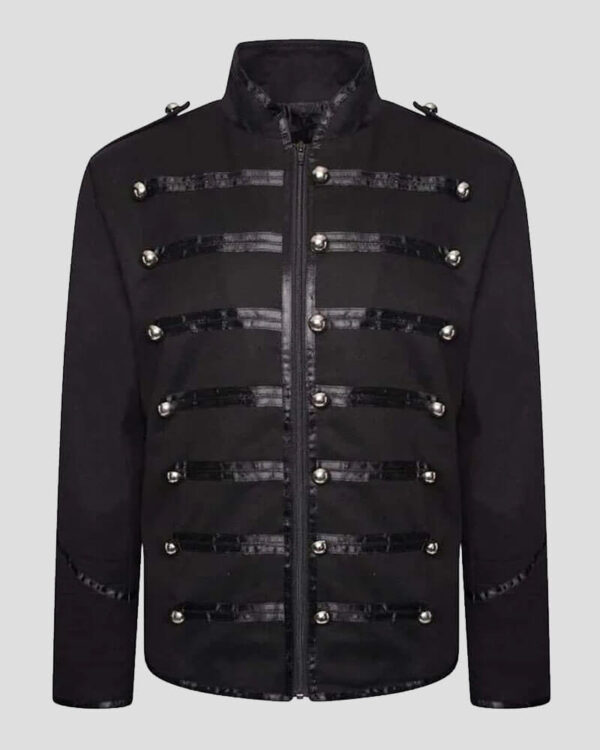 Black Marching Band Drummer Military Parade Jacket