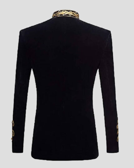 Black Velvet Military Steampunk Jacket