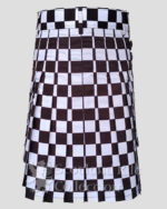 Black & White Checkered Utility Hybrid Kilt