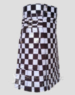 Black & White Checkered Utility Hybrid Kilt