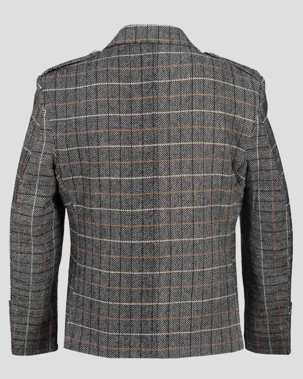 Brown Tweed Wool Argyll Jacket With Waistcoat/Vest