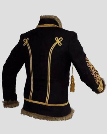 Jimi Hendrix Pipe Band Napoleonic Black Hussar Jacket 18th Century