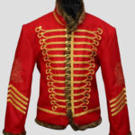 Jimi Hendrix Pipe Band 18th Century Napoleonic Red Hussar Jacket