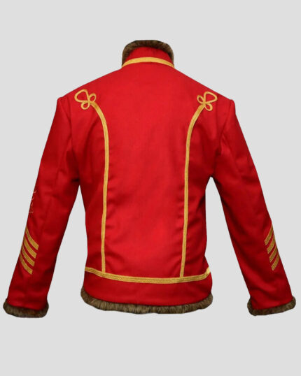 Jimi Hendrix Pipe Band 18th Century Napoleonic Red Hussar Jacket
